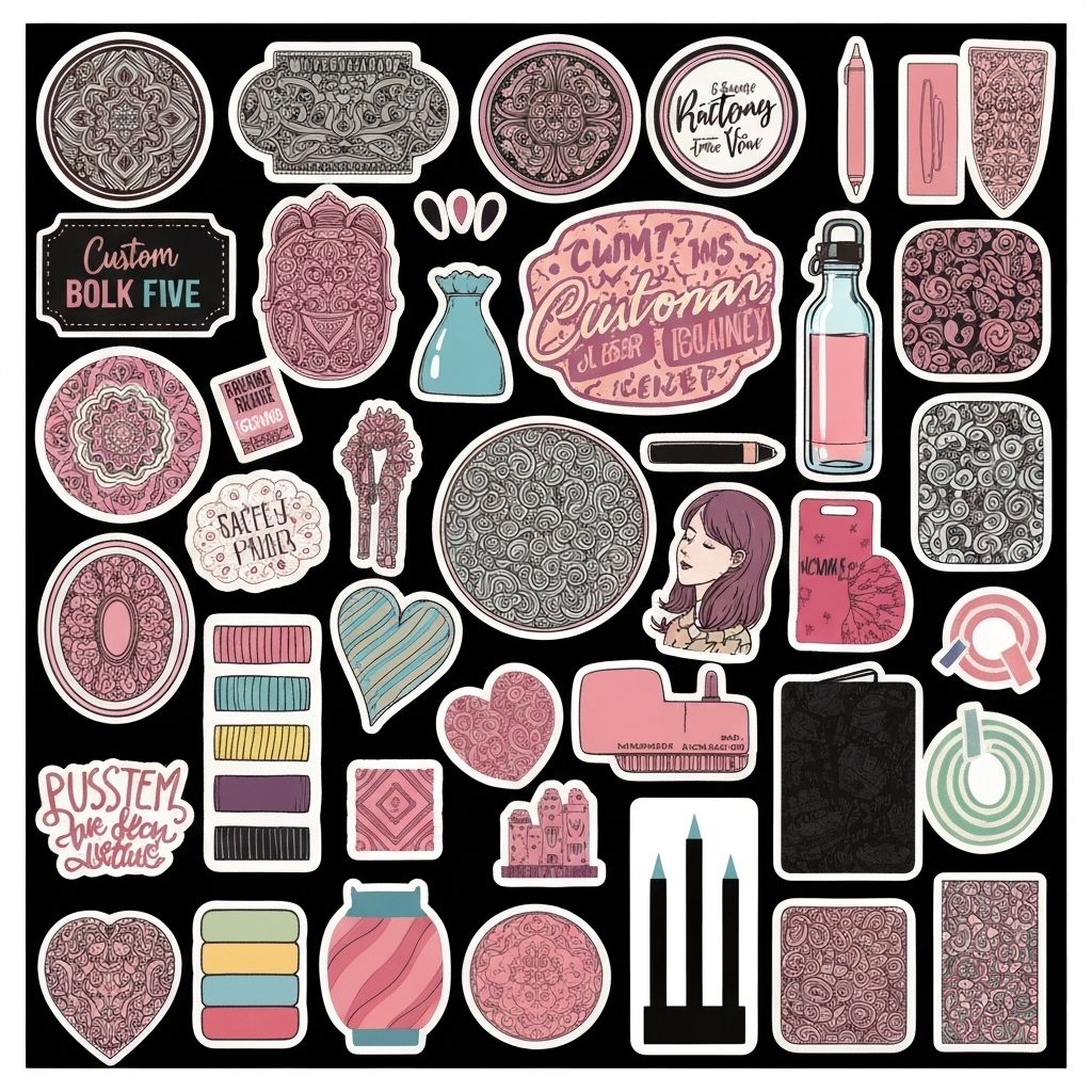 Custom stickers and labels showcase